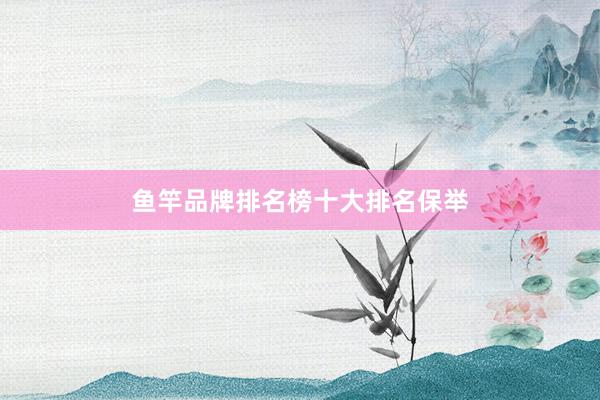 鱼竿品牌排名榜十大排名保举